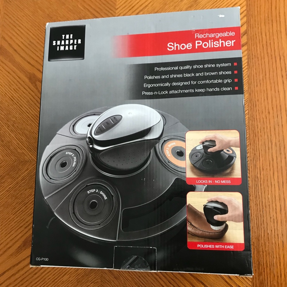 The Sharper Image Rechargeable Shoe Polisher